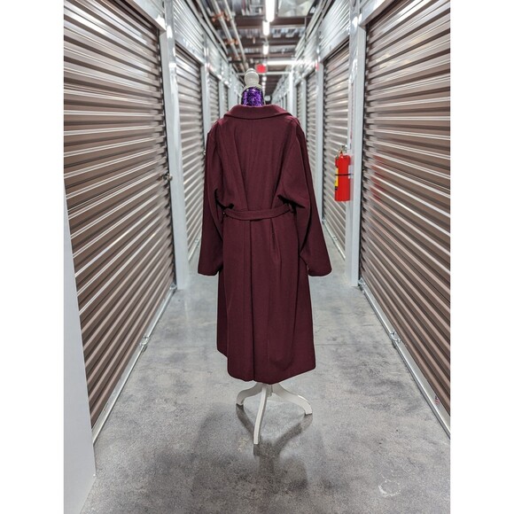 Torrid NWT 3X Burgundy Long Wool Blend Button Front Pea Coat Trench Winter Cold - Picture 6 of 12